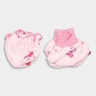Infants' 100% Cotton Gift Set (Cap, Mittens, Booties), Pink, small