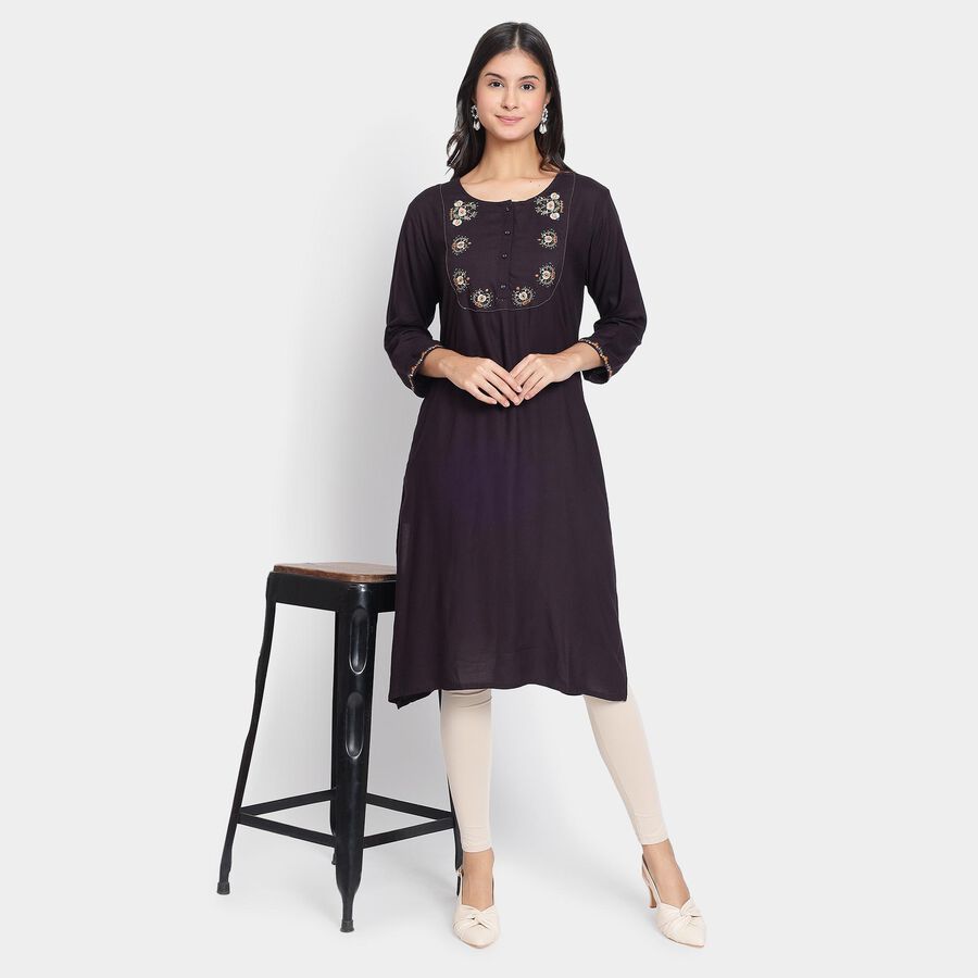 Ladies' Kurta , Brown, large image number null