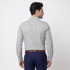 Men's Navy Blue Button-Down Collar Formal Shirt, नेवी ब्लू, small