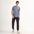 Men's Drifit T-Shirt , मध्यम नीला, small