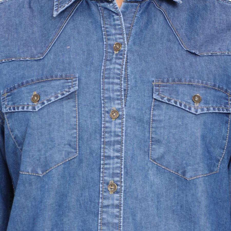 Ladies' Shirt , Mid Blue, large image number null
