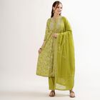 Ladies' 100% Cotton Kurta, Light Green, small image number null