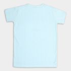 Boys Round Neck T-Shirt, हल्का नीला, small image number null