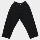 Boys Dark Grey Straight Fit Washed Jeans, गहरा ग्रे, small
