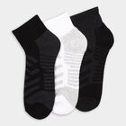 Men's Socks (Pack of 3), Black, small