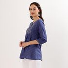 Ladies' Kurti, गहरा नीला, small image number null