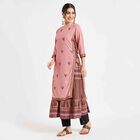 Embroidered Kurta, Peach, small image number null