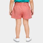 Girls' Peach Pleated Butterfly Shorts, Peach, small