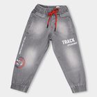Boys' Grey Slim Fit Jogger Jeans, Light Grey, small image number null