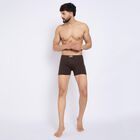 Men's 100% Cotton Trunks , भूरा, small