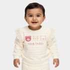 Infants' 100% Cotton Sweatshirt, ऑफ व्हाइट, small image number null