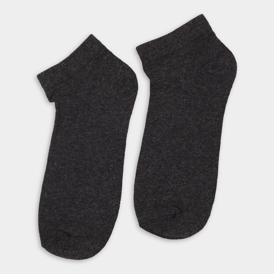 Men's Socks (Pack of 3), Melange Light Grey, large