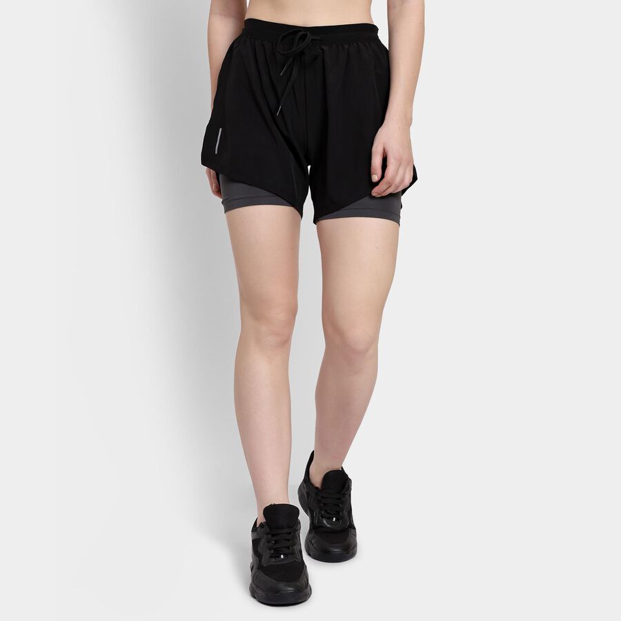 Ladies' Shorts , Black, large image number null