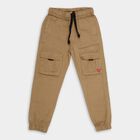 Boys' Cotton Trousers, ओलिव, small image number null