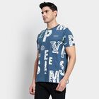 Men's 100% Cotton Round Neck T-Shirt, Dark Blue, small image number null