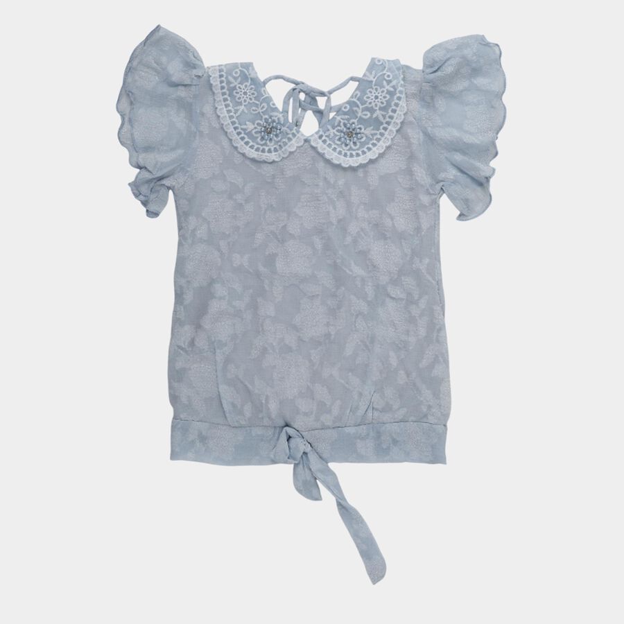 Girls' T-Shirt, हल्का नीला, large