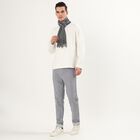 Men's Muffler, Melange Light Grey, small image number null