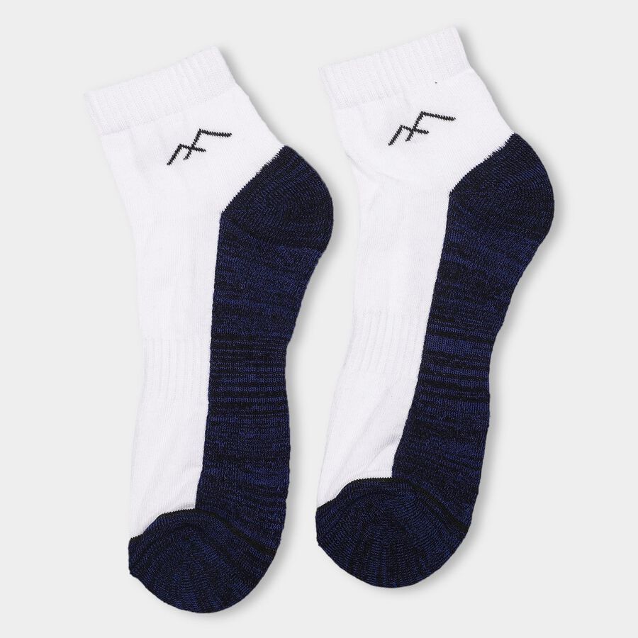 Men's Sports Socks (Pack of 3), Navy Blue, large image number null