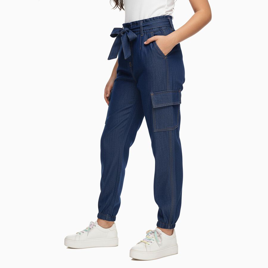 Girls' Jeans, Mid Blue, large image number null