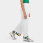 Girls' Trouser, सफ़ेद, small