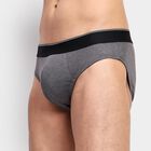 Men's Briefs , Charcoal, small