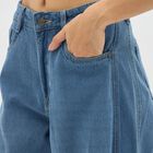 Women's Bleached Blue Regular Fit High-Rise Jeans, Light Blue, small image number null