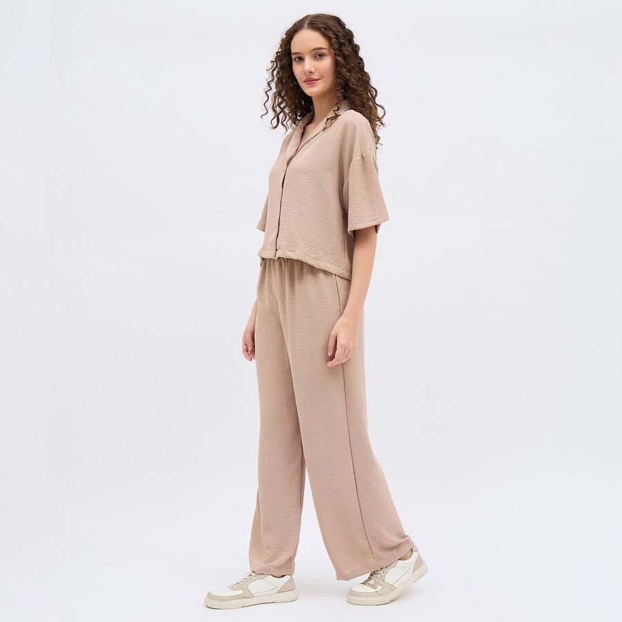 Women's Beige Printed Co-ord Set, Beige, large