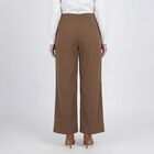 Women's Beige Tailored Fit Formal Trousers, Beige, small