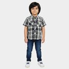 Boys' Casual Shirt, नेवी ब्लू, small
