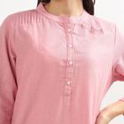Unisex Purple Cotton Round Neck Solid Kurta, बैंगनी, small image number null