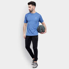 Round Neck T-Shirt, मध्यम नीला, small image number null