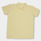 Boys' Collar Half Sleeves T-Shirt, Yellow, small