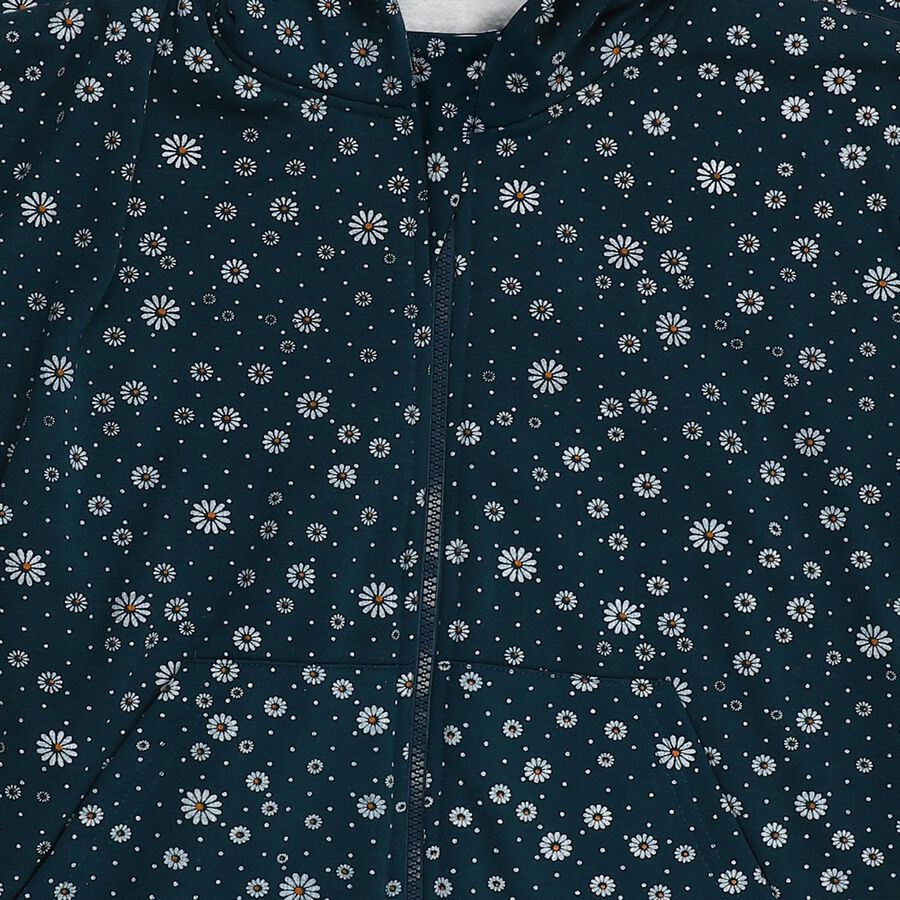 Girls' Sweatshirt, Dark Green, large image number null