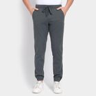 Men's Slim Fit Casual Trousers , गहरा हरा, small image number null