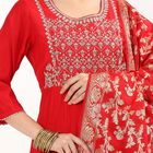 Ladies' Ethnic Set, Red, small