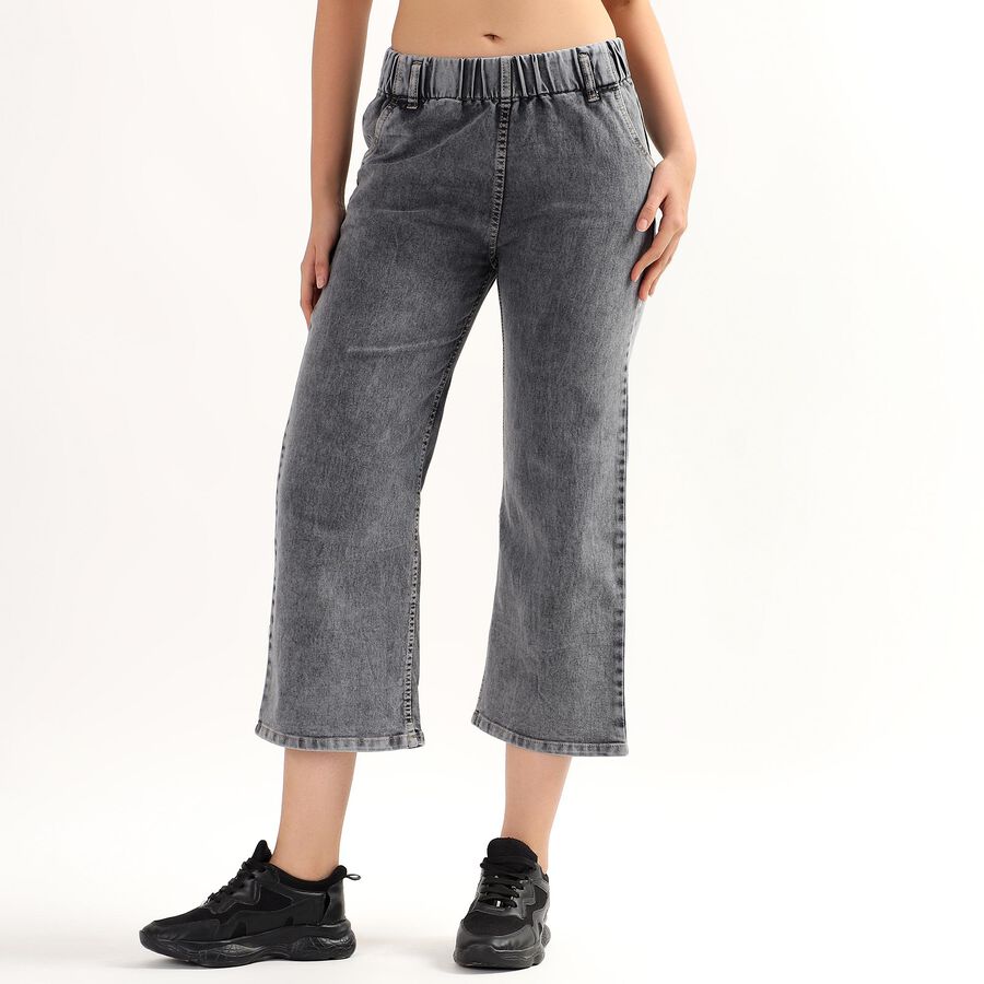 Ladies' High Rise Jeans , Dark Grey, large image number null