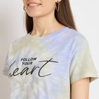 Ladies' 100% Cotton Round Neck T-Shirt, Light Green, small