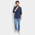 Checks Casual Shirt, Navy Blue, small image number null