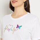 Ladies' 100% Cotton Round Neck T-Shirt, White, small image number null