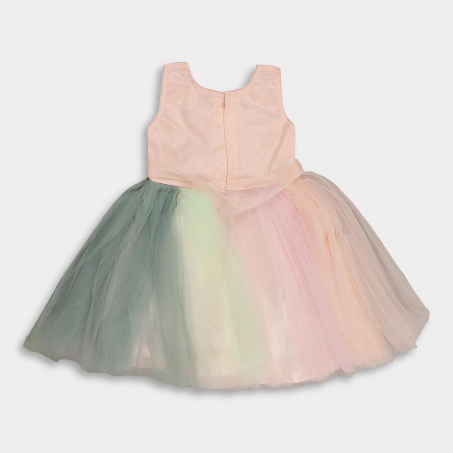 Girls' Frock , हल्का गुलाबी, large image number null