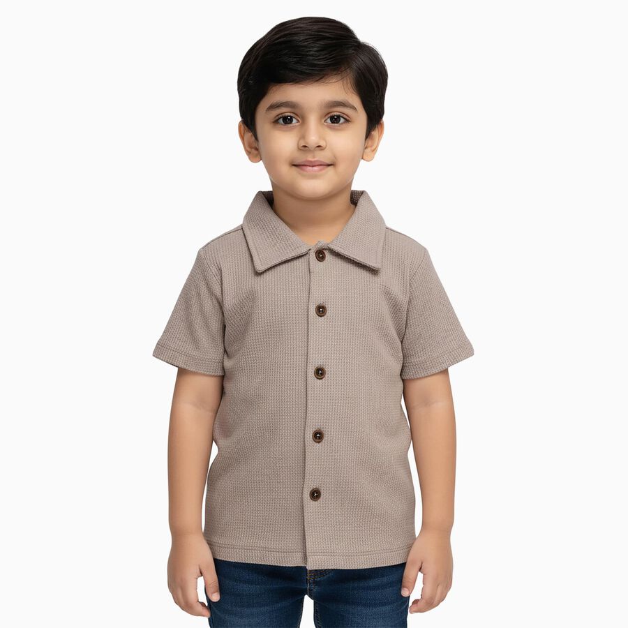 Boys' Casual Shirt, गहरा पीला, large image number null