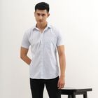 Men's Light Blue Cotton Regular Collar Casual Shirt, हल्का नीला, small image number null
