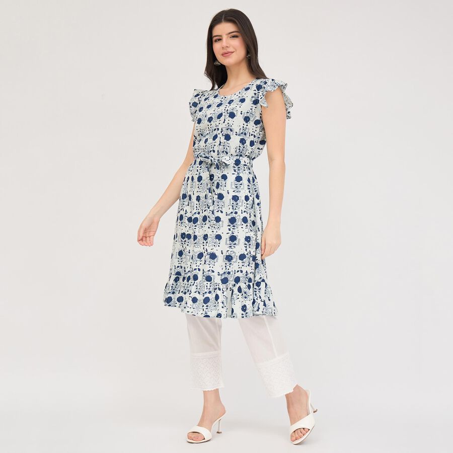 Ladies' Kurta , गहरा नीला, large image number null