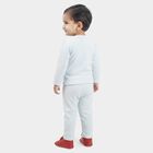 Infants' Light Blue Round Neck Graphic Print Baba Suit, Light Blue, small