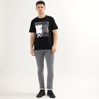 Men's 100% Cotton Round Neck Half Sleeves T-Shirt, Black, small image number null