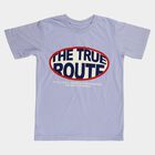 Boys' Half Sleeves T-Shirt, हल्का नीला, small