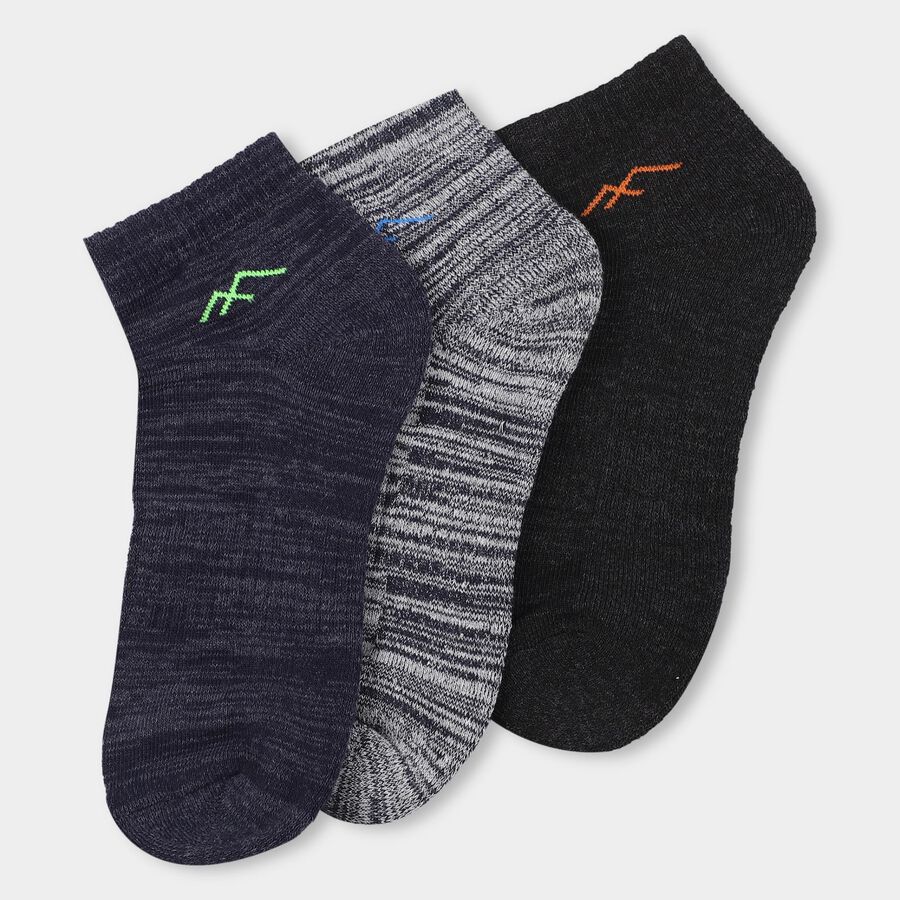 Men's Socks (Pack of 3), Charcoal, large image number null