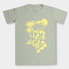 Boys' Light Sage Green Round Neck Half Sleeve T-Shirt, Light Green, small