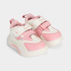 Girls' Pink Velcro Sneakers, Pink, small