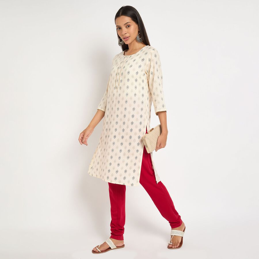 Ladies' Kurta, ऑफ व्हाइट, large image number null